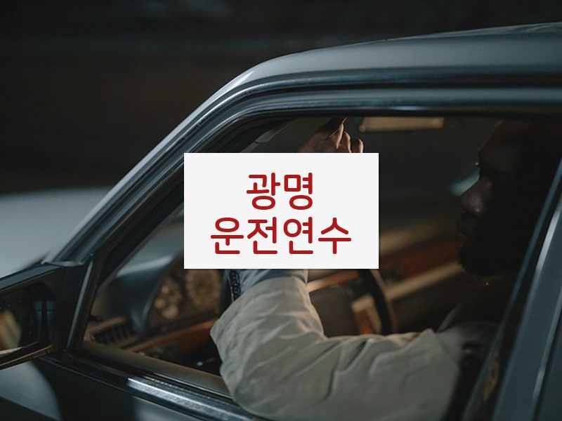 광명운전연수 후기