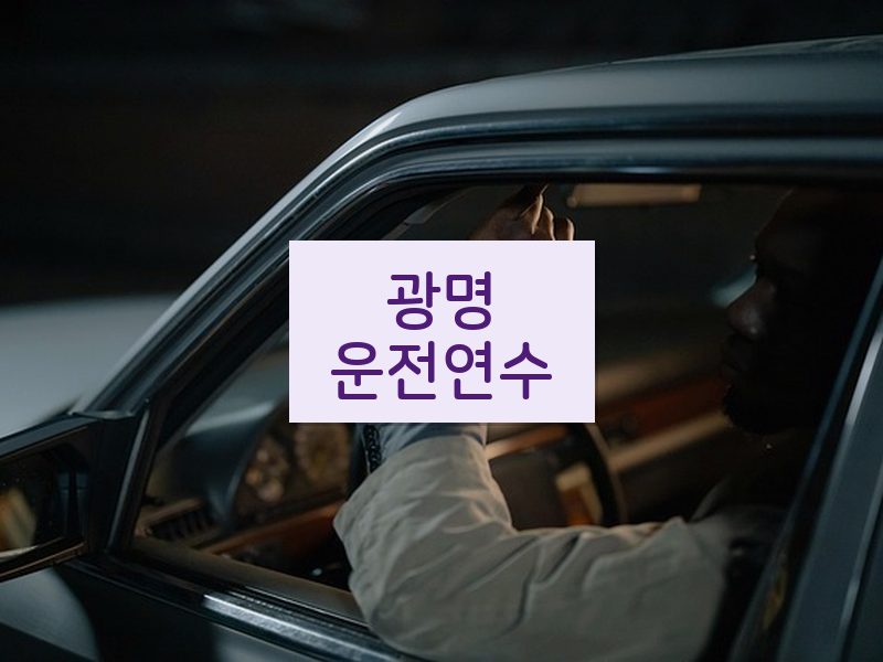 광명운전연수 후기