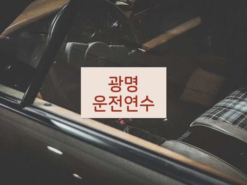 광명운전연수 후기