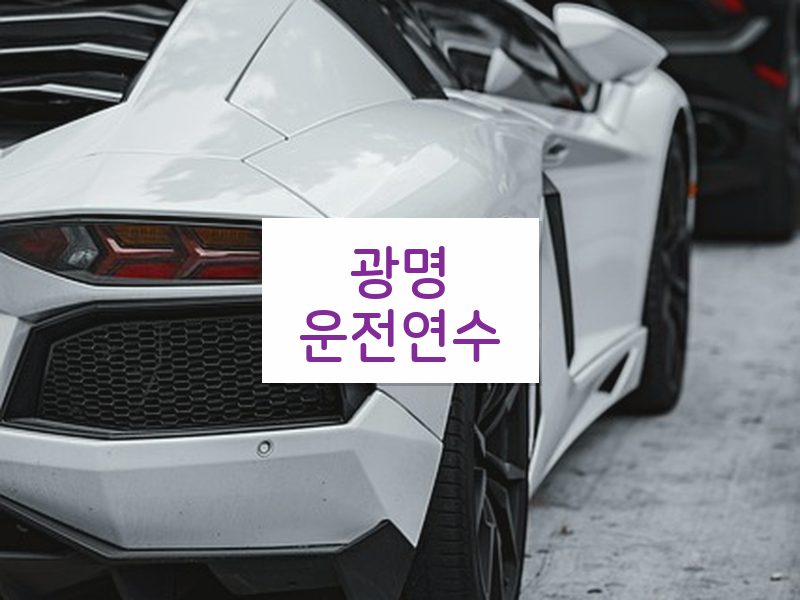 광명운전연수 후기