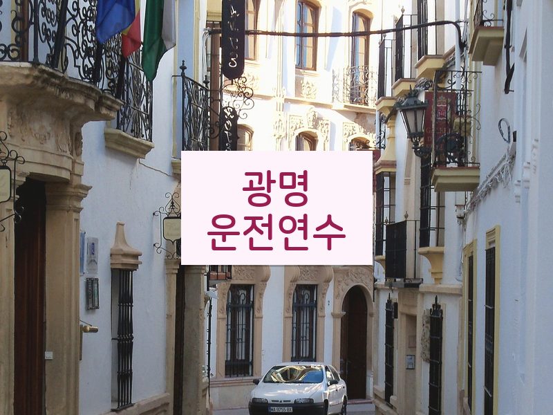 광명운전연수 후기