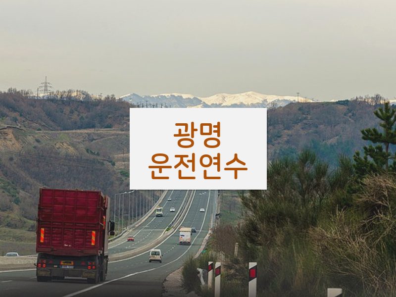 광명운전연수 후기
