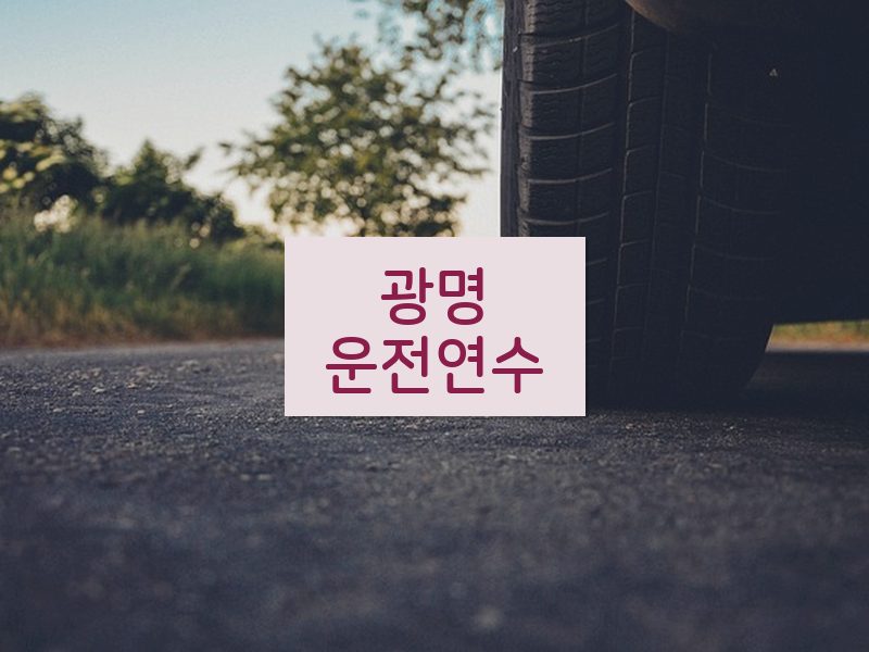광명운전연수 후기