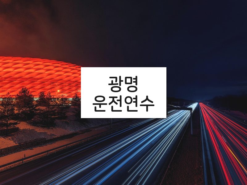 광명운전연수 후기